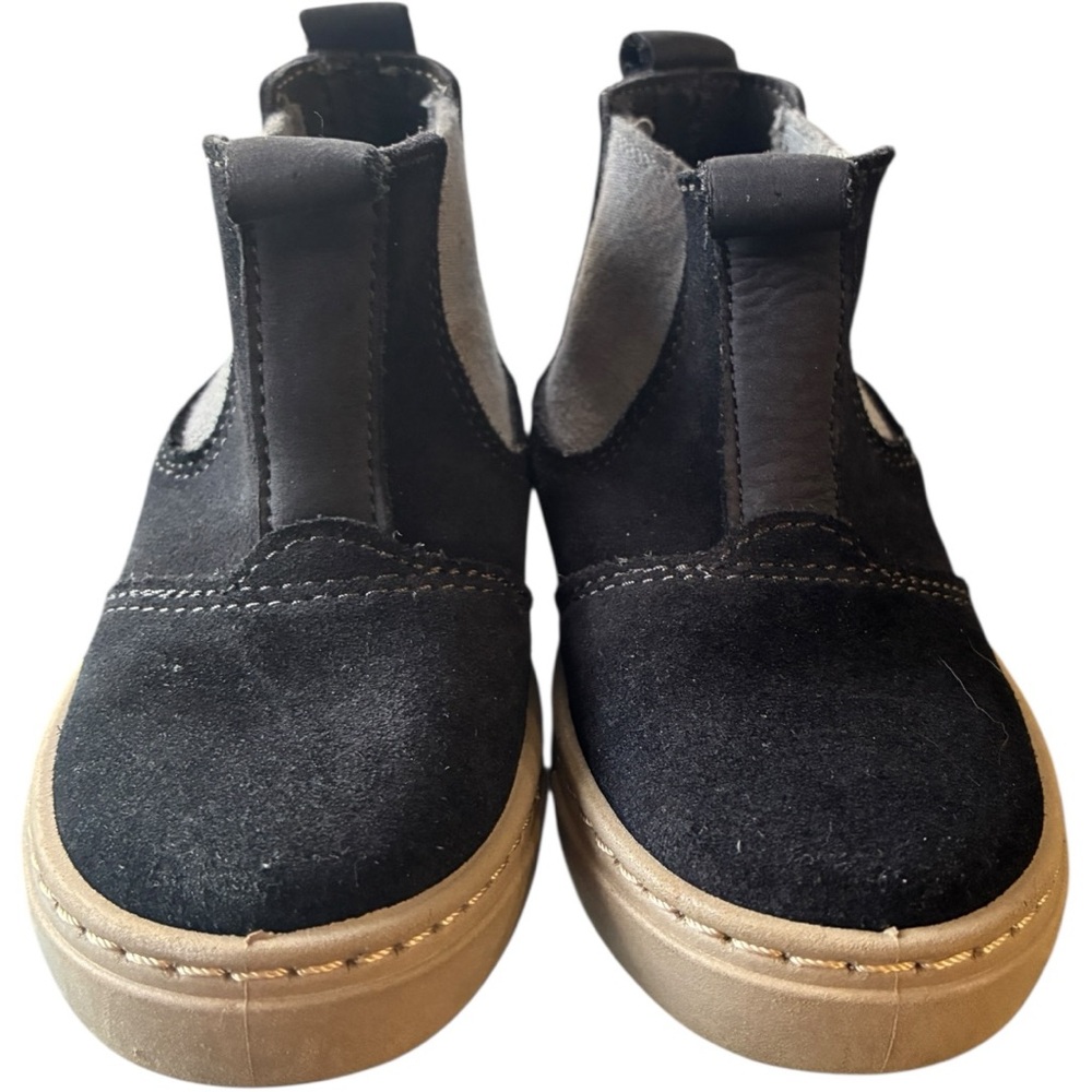 Cienta Black Suede Pull-On Elastic Chelsea Boots EU 25 (US 8 Toddler) - Picture 4 of 6
